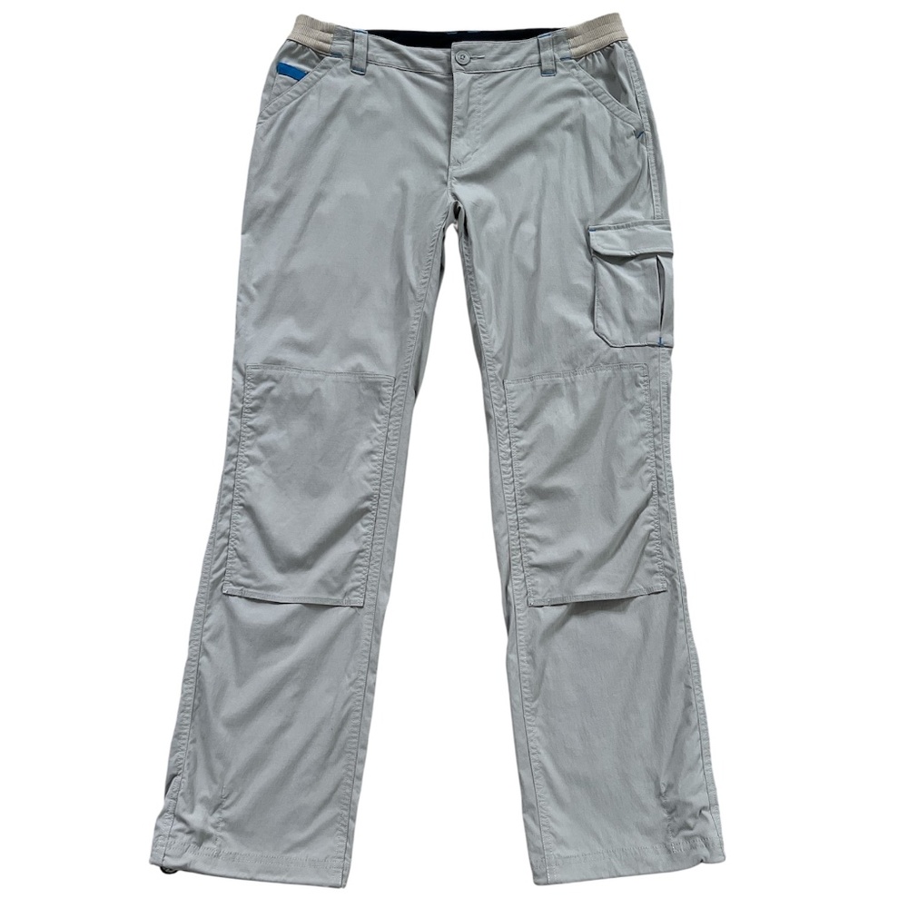 Duluth Trading Co Women's Tan Gray Nylon Cargo‎ Hiking Pants Size 10